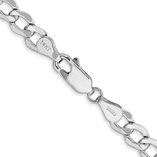 Load image into Gallery viewer, 14k WG 5.25mm Semi-Solid Curb Chain
