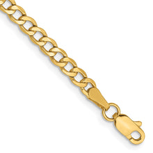 Load image into Gallery viewer, 14k 3.35mm Semi-Solid Curb Chain Anklet

