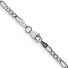 Load image into Gallery viewer, 14k WG 2.5mm Semi-Solid Figaro Chain
