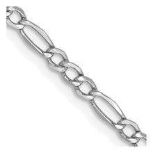 Load image into Gallery viewer, 14k WG 2.5mm Semi-Solid Figaro Chain

