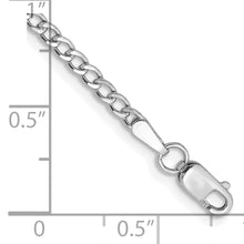 Load image into Gallery viewer, 14k WG 2.5mm Semi-Solid Curb Chain
