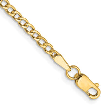 Load image into Gallery viewer, 14k 2.5mm Semi-Solid Curb Chain
