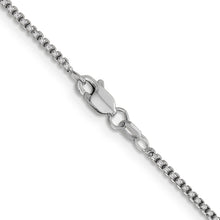 Load image into Gallery viewer, 14k WG 1.5mm Semi-Solid Round Box Chain
