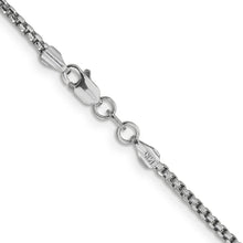 Load image into Gallery viewer, 14k WG 1.75mm Semi-Solid Round Box Chain
