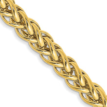 Load image into Gallery viewer, 14k 4.3mm Semi-solid 3-Wire Wheat Chain

