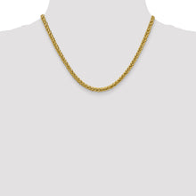 Load image into Gallery viewer, 14k 4.65mm Semi-solid 3-Wire Wheat Chain
