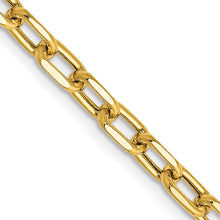 Load image into Gallery viewer, 14k 3.7mm Semi-solid D/C Open Link Cable Chain
