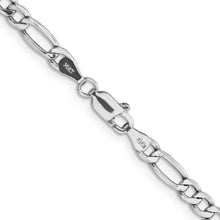 Load image into Gallery viewer, 14k WG 4.4mm Semi-Solid Figaro Chain
