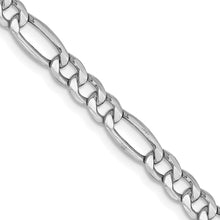 Load image into Gallery viewer, 14k WG 4.4mm Semi-Solid Figaro Chain
