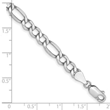 Load image into Gallery viewer, 14k WG 5.75mm Semi-Solid Figaro Chain

