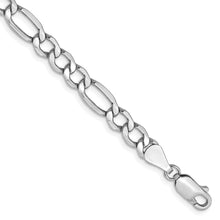 Load image into Gallery viewer, 14k WG 5.75mm Semi-Solid Figaro Chain
