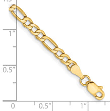 Load image into Gallery viewer, 14k 3.5mm Semi-Solid Figaro Chain
