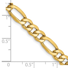 Load image into Gallery viewer, 14k 6.25mm Semi-Solid Figaro Chain
