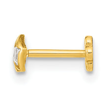 Load image into Gallery viewer, 14K 19 Gauge CZ Star Cartilage Body Jewelry
