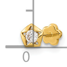 Load image into Gallery viewer, 14K 19 Gauge CZ Star Cartilage Body Jewelry
