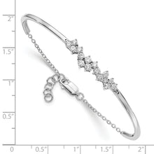 Load image into Gallery viewer, 14k White Gold Diamond Bangle Bracelet
