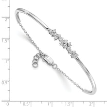 Load image into Gallery viewer, 14k White Gold Diamond Bangle Bracelet
