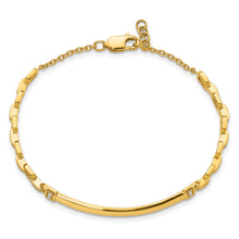 Load image into Gallery viewer, 14k Diamond ID Bracelet
