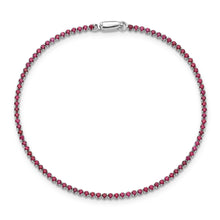 Load image into Gallery viewer, 14kw 1.5mm Created Ruby Tennis Bracelet
