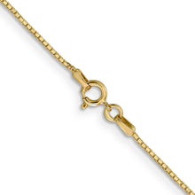 Load image into Gallery viewer, 14k .9mm Box with Spring Ring Clasp Chain
