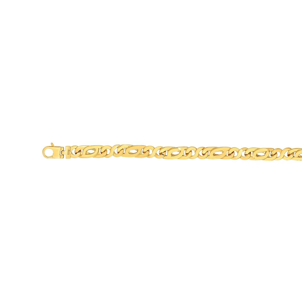 14K Gold Tiger Eye Bracelet