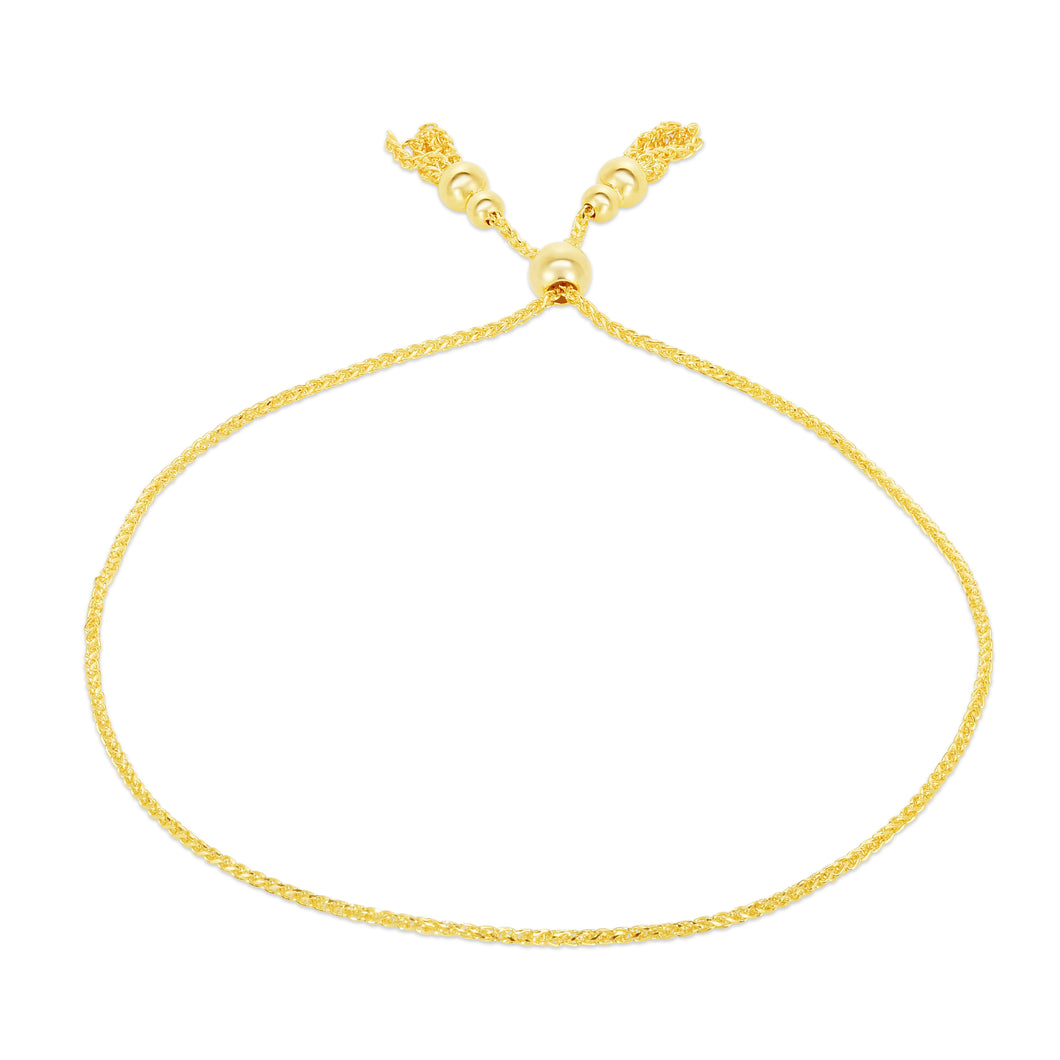14K Gold Tassels Friendship Bracelet