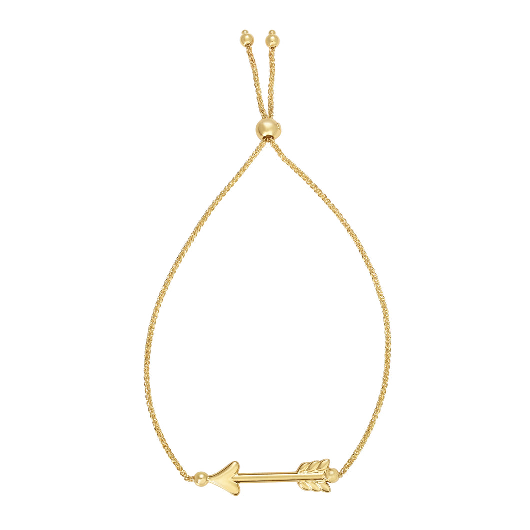 14K Gold Arrow Friendship Bracelet