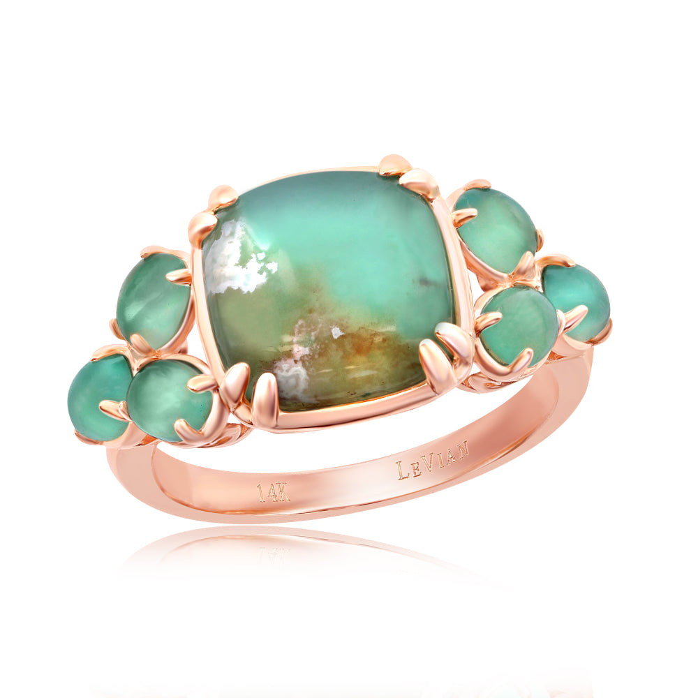 Le Vian� Ring featuring 3 3/4 cts. Aquaprase Candy,  set in 14K Strawberry Gold�