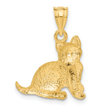 Load image into Gallery viewer, 14k Cat Charm
