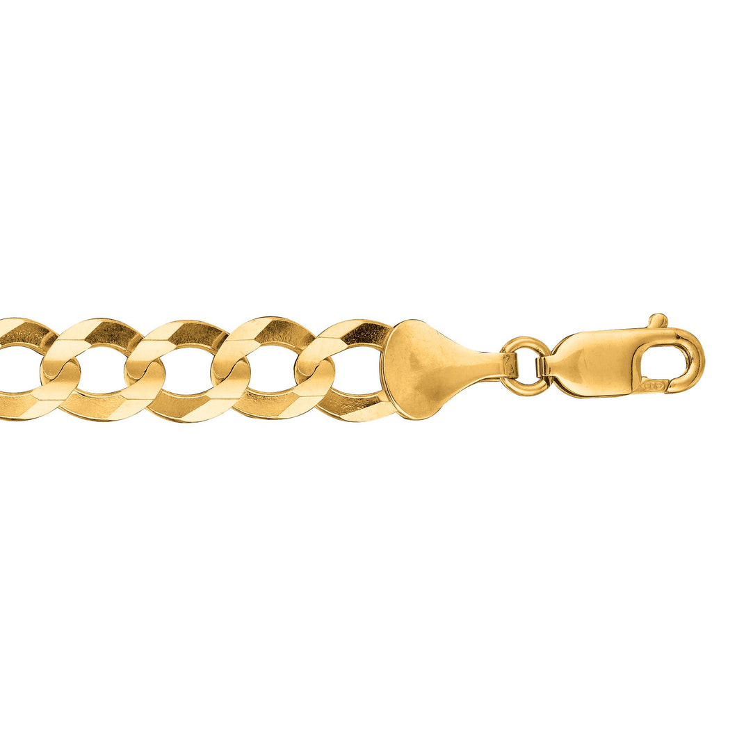 14K Gold 26 8.2mm Comfort Curb Chain