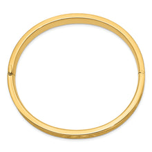 Load image into Gallery viewer, 14k 5/16 Oversize Diamond-cut Concave Hinged Bangle Bracelet
