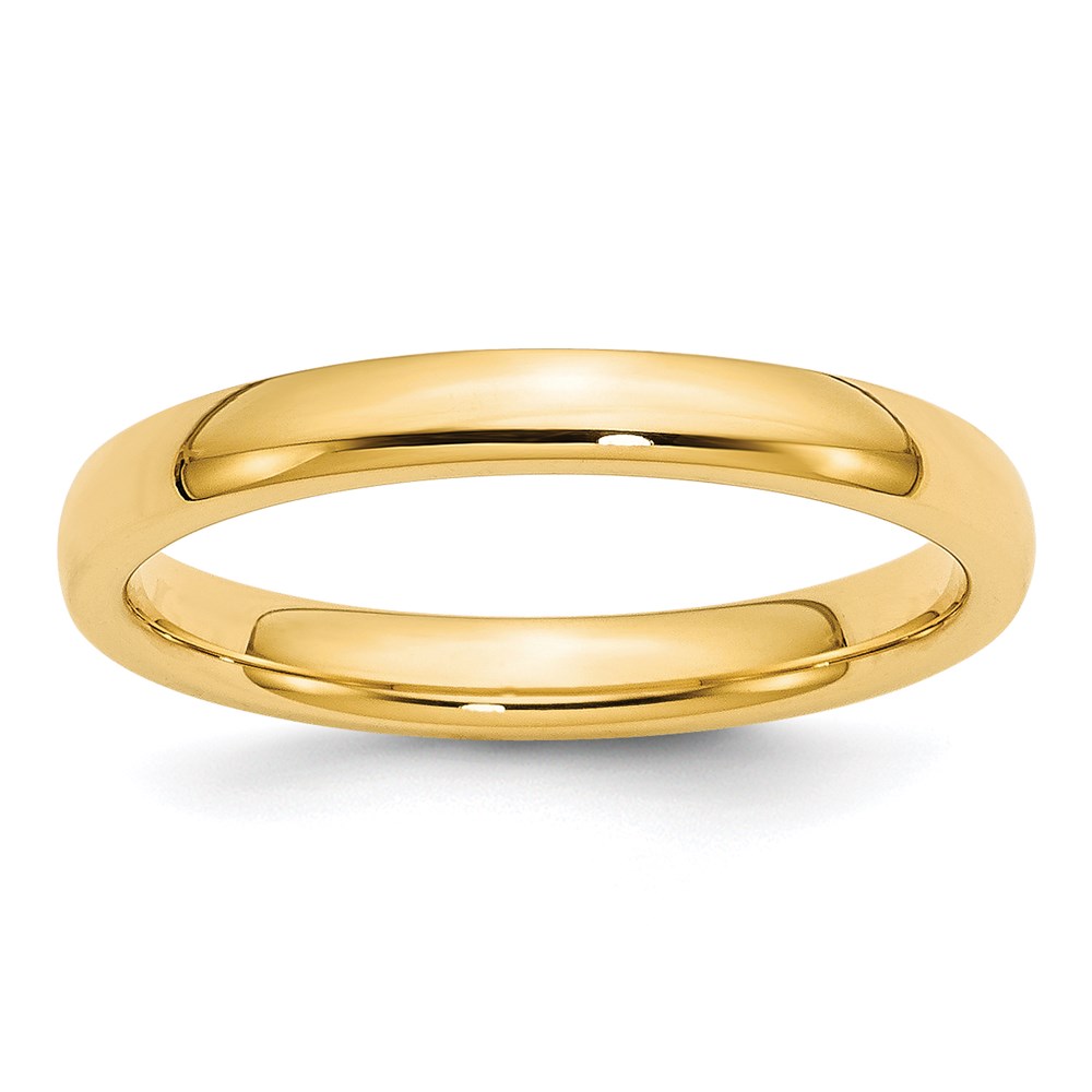 14k 3mm Comfort-Fit Band