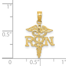 Load image into Gallery viewer, 14k Polished R.N. Pendant

