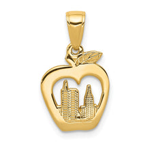 Load image into Gallery viewer, 14K New York Skyline in Apple Pendant
