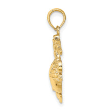 Load image into Gallery viewer, 14k Polished / Textured Marine Corps Charm
