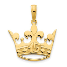 Load image into Gallery viewer, 14k 15 Crown Pendant
