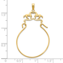 Load image into Gallery viewer, 14k Horse Charm Holder Pendant
