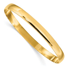 Load image into Gallery viewer, 14k 6mm Solid Polished Half-Round Slip-On Bangle

