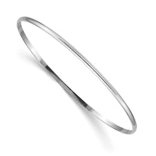 Load image into Gallery viewer, 14k White Gold 2mm Solid Polished Half-Round Slip-On Bangle
