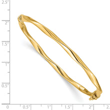 Load image into Gallery viewer, 14k Twisted Tube Hinged Bangle
