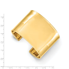 Load image into Gallery viewer, 14k 47mm Polished Cuff Bangle
