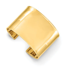 Load image into Gallery viewer, 14k 47mm Polished Cuff Bangle
