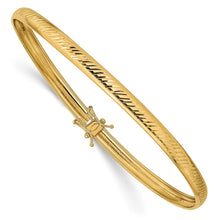 Load image into Gallery viewer, 14K Yellow Gold Polished D/C Flexible Bangle
