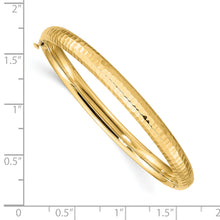 Load image into Gallery viewer, 14k 3/16 Hammered Children&#39;s Hinged Bangle
