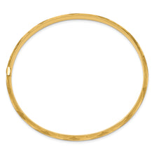 Load image into Gallery viewer, 14k 3/16 Diamond-cut Fancy Hinged Bangle Bracelet
