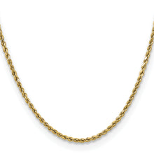 Load image into Gallery viewer, 14k 2.5mm Semi-solid D/C Rope Chain
