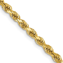 Load image into Gallery viewer, 14k 3mm Semi-solid D/C Rope Chain
