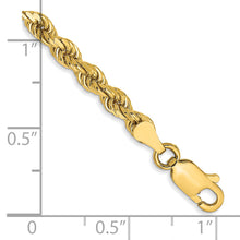 Load image into Gallery viewer, 14k 3.5mm Semi-solid D/C Rope Chain
