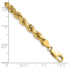 Load image into Gallery viewer, 14k 4.9mm Semi-solid D/C Rope Chain
