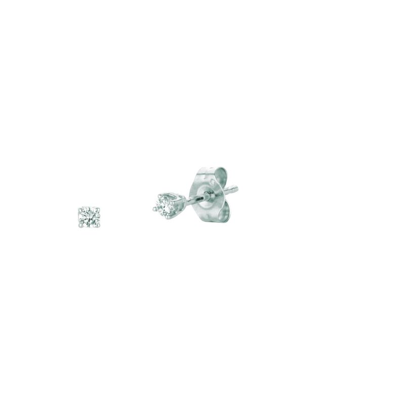 14K Gold .35ct J-K/I1-I2 Round Diamond Stud Earring